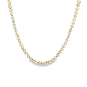 10.24ct 18k Yellow Gold Diamond Necklace