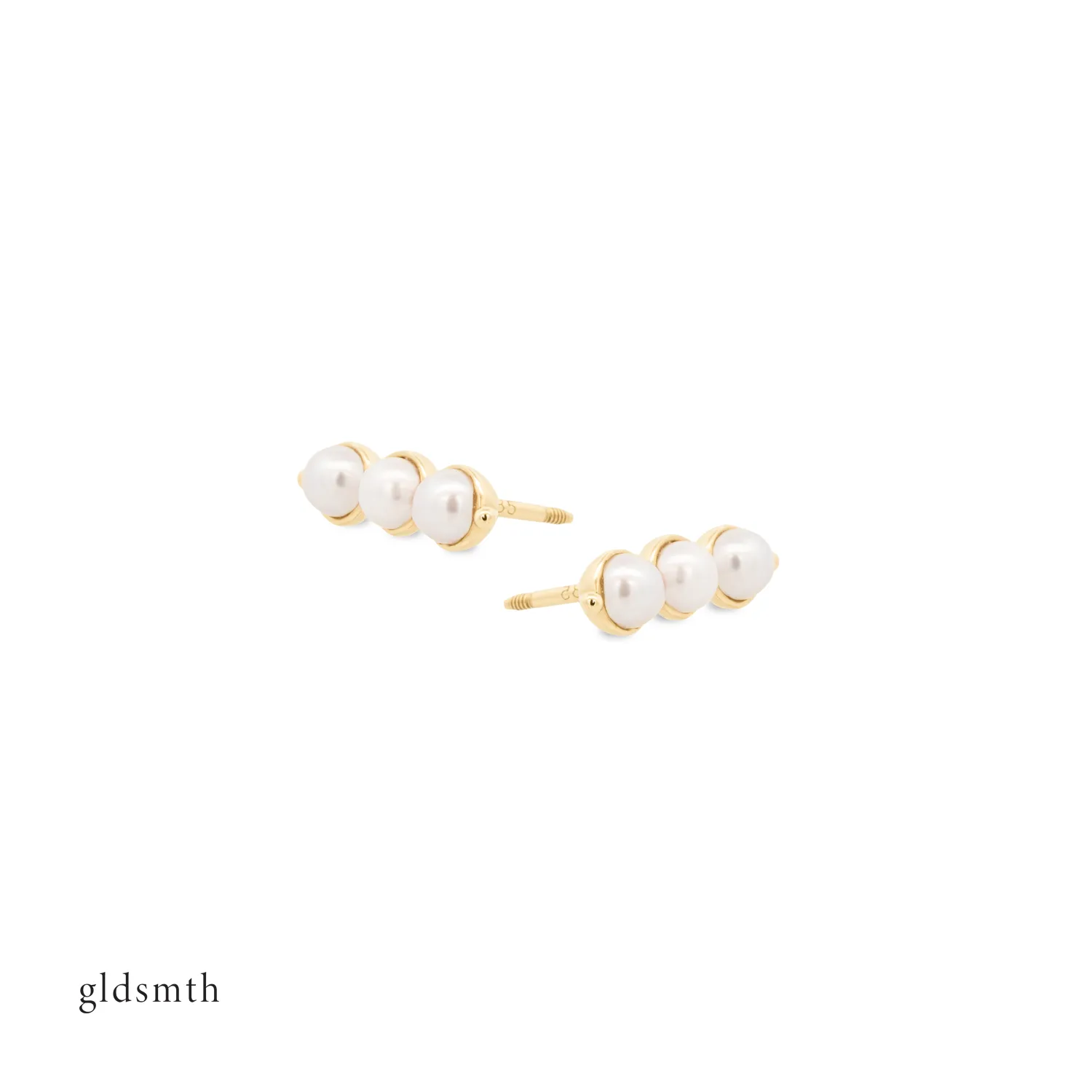 10k Gold Perlina Studs