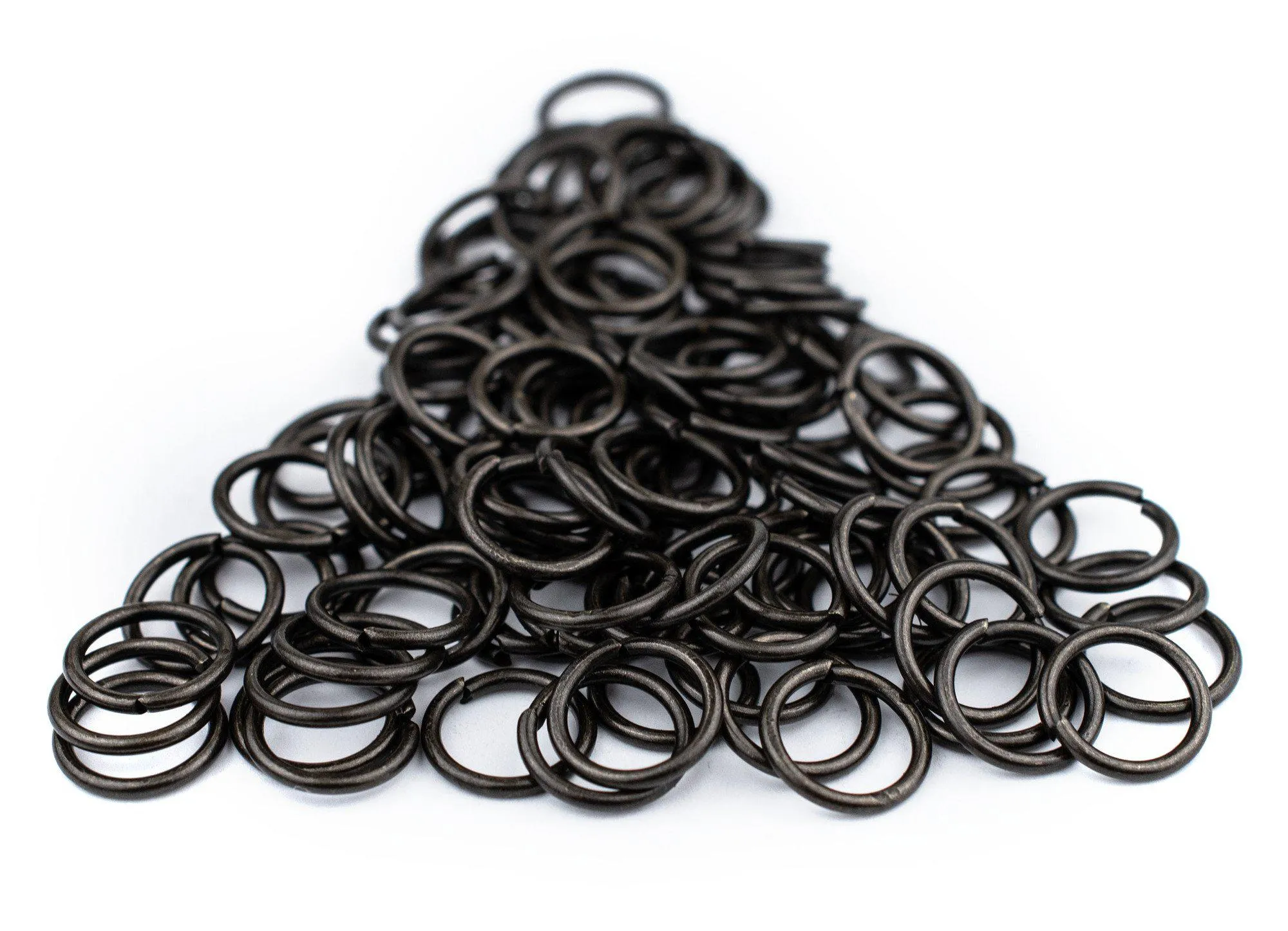 10mm Black Round Jump Rings (Approx 100 pieces)