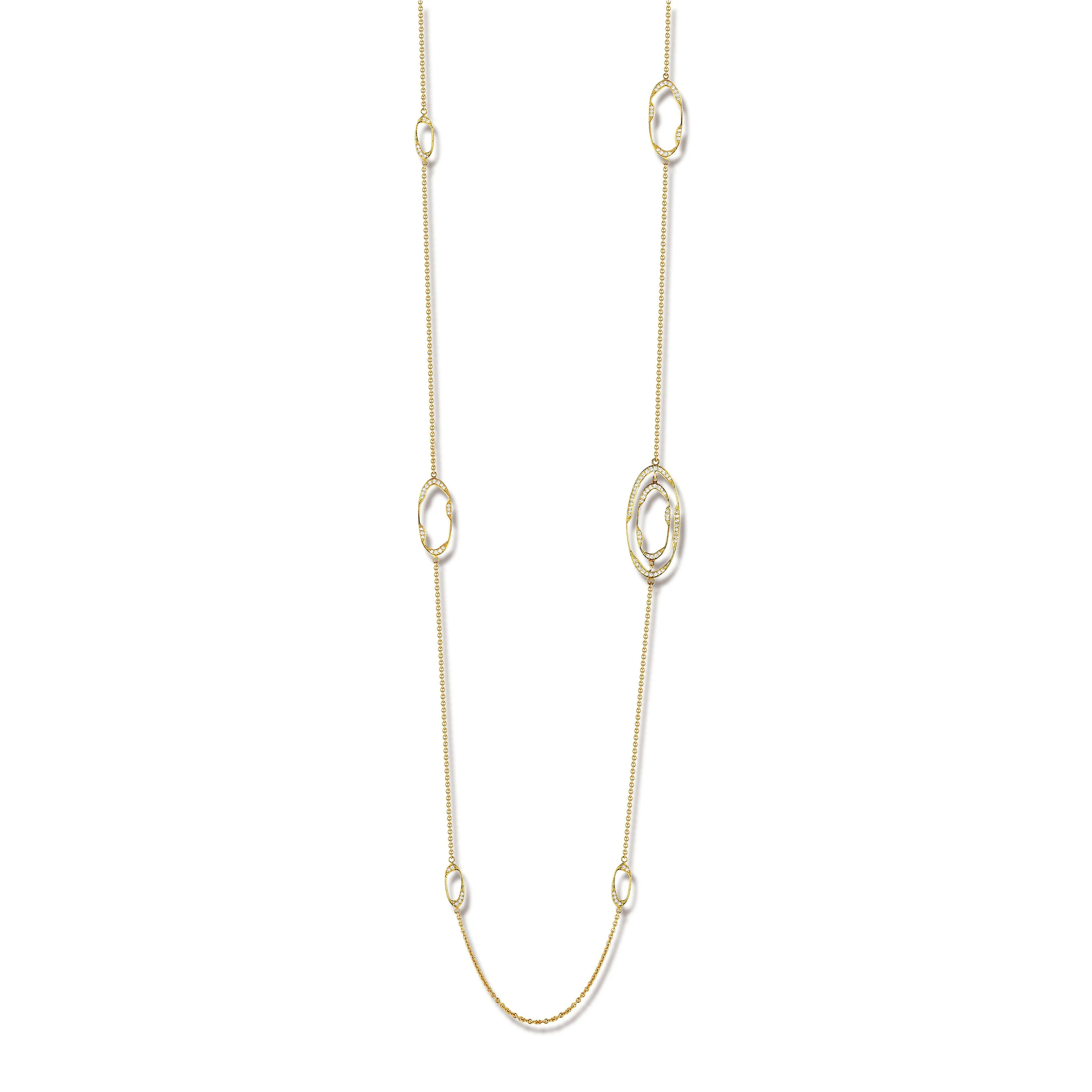 1.49ct 18k Yellow Gold Diamond Necklace