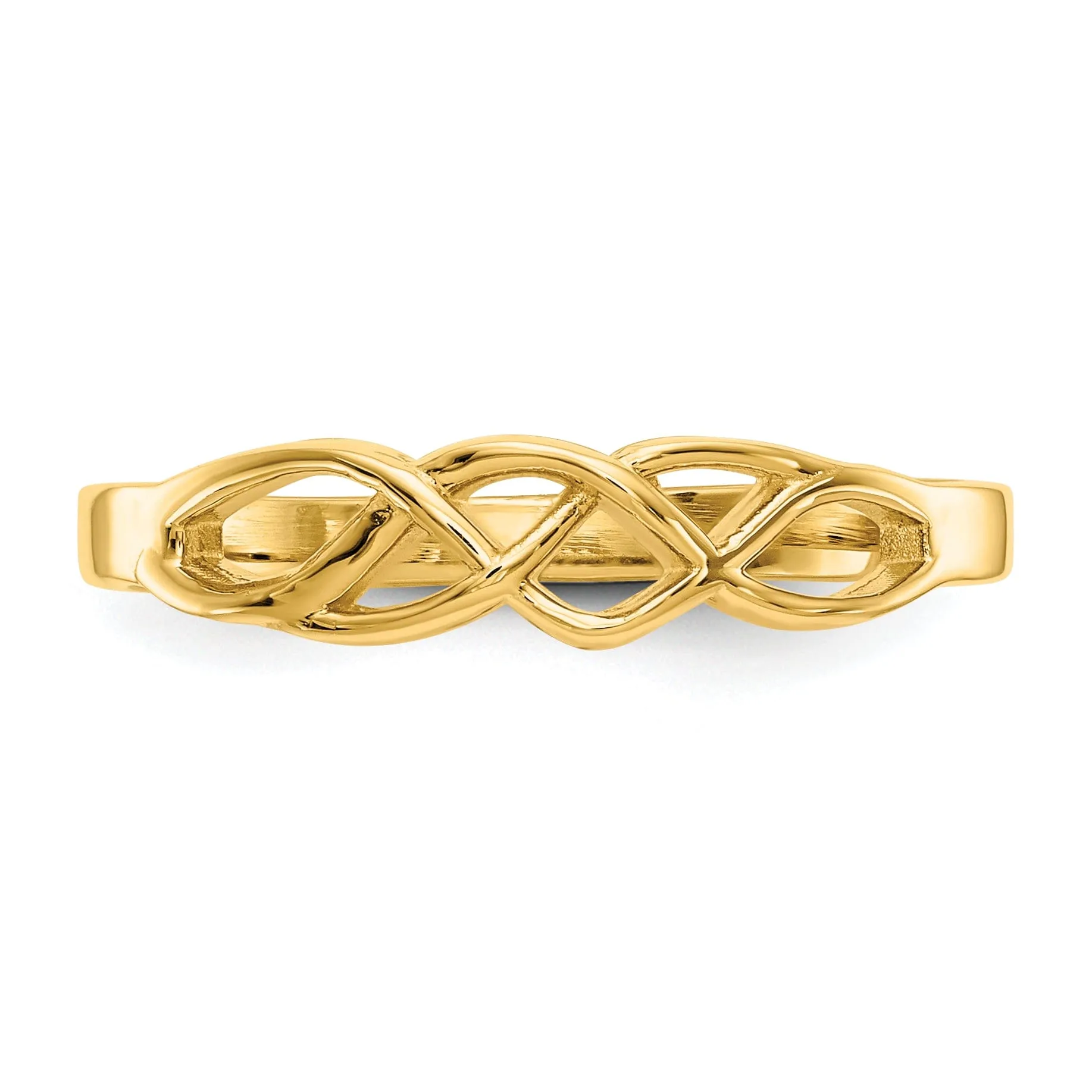 14k Yellow Gold Free Form Knot Ring