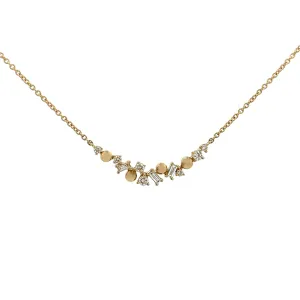 .29ct 14k Yellow Gold Diamond Necklace