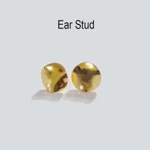 3 Pairs Pkg. (6pcs) Gold plated Ear tops stud