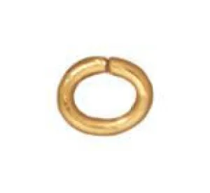 3x2mm Gold Plated Oval Jump Rings (Approx 500 pieces)