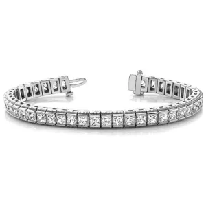 4.50 Carat T.W. White Gold Diamond Tennis Bracelet