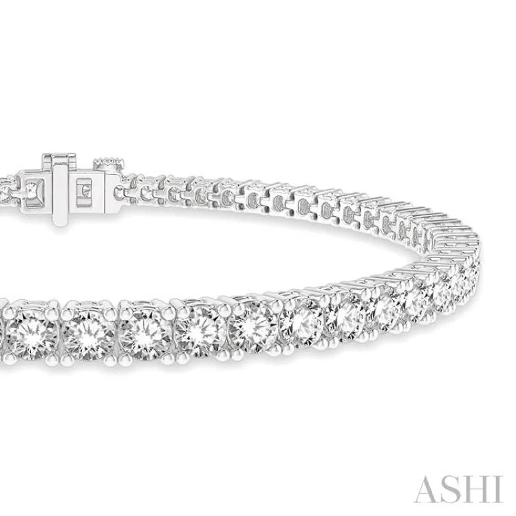 5 ctw Round Cut Diamond Tennis Bracelet in 14K White Gold