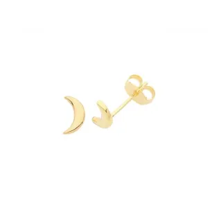 Acotis Silver Studs Gold Plated Moon G51275GP