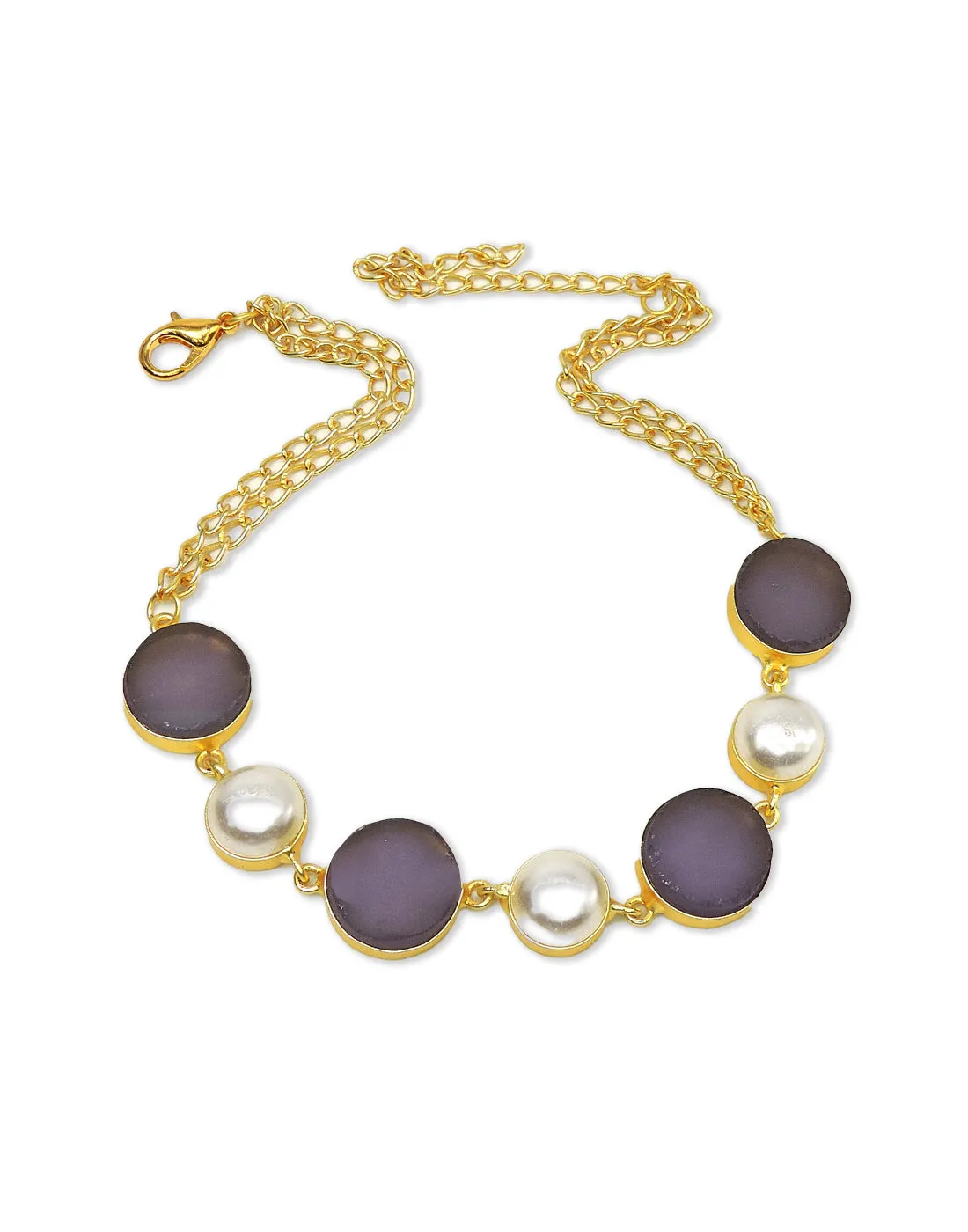 Amethyst & Pearl Necklace