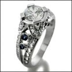 Anniversary 0.65 Round Center Bezel Pave Cubic Zirconia Cz Ring