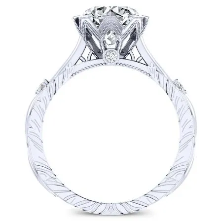 Arbor Diamond Matching Band for Round Center (Band Only. Engagement Ring Not Included)