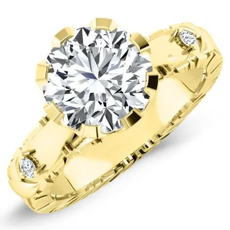 Arbor Diamond Matching Band for Round Center (Band Only. Engagement Ring Not Included)