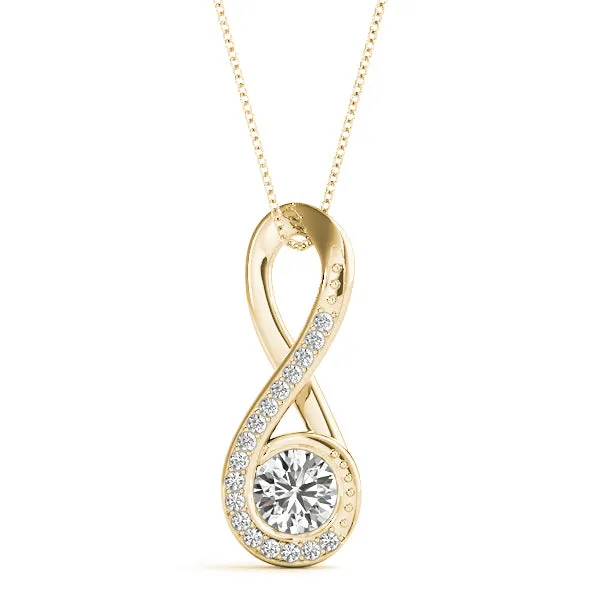 Brilliant cut Diamonds "Infinity" Pendent