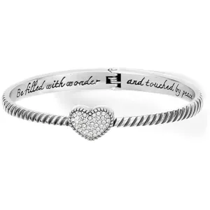 Celestia Heart Hinged Bangle