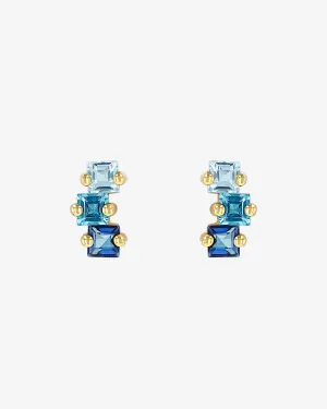 Cierra Blue Ombre Midi Studs