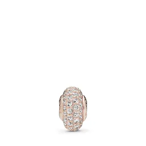 CONFIDENCE ESSENCE COLLECTION spacer in 14k Rose Gold-plated with clear cubic zirconia