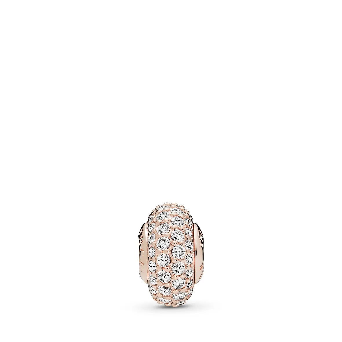 CONFIDENCE ESSENCE COLLECTION spacer in 14k Rose Gold-plated with clear cubic zirconia