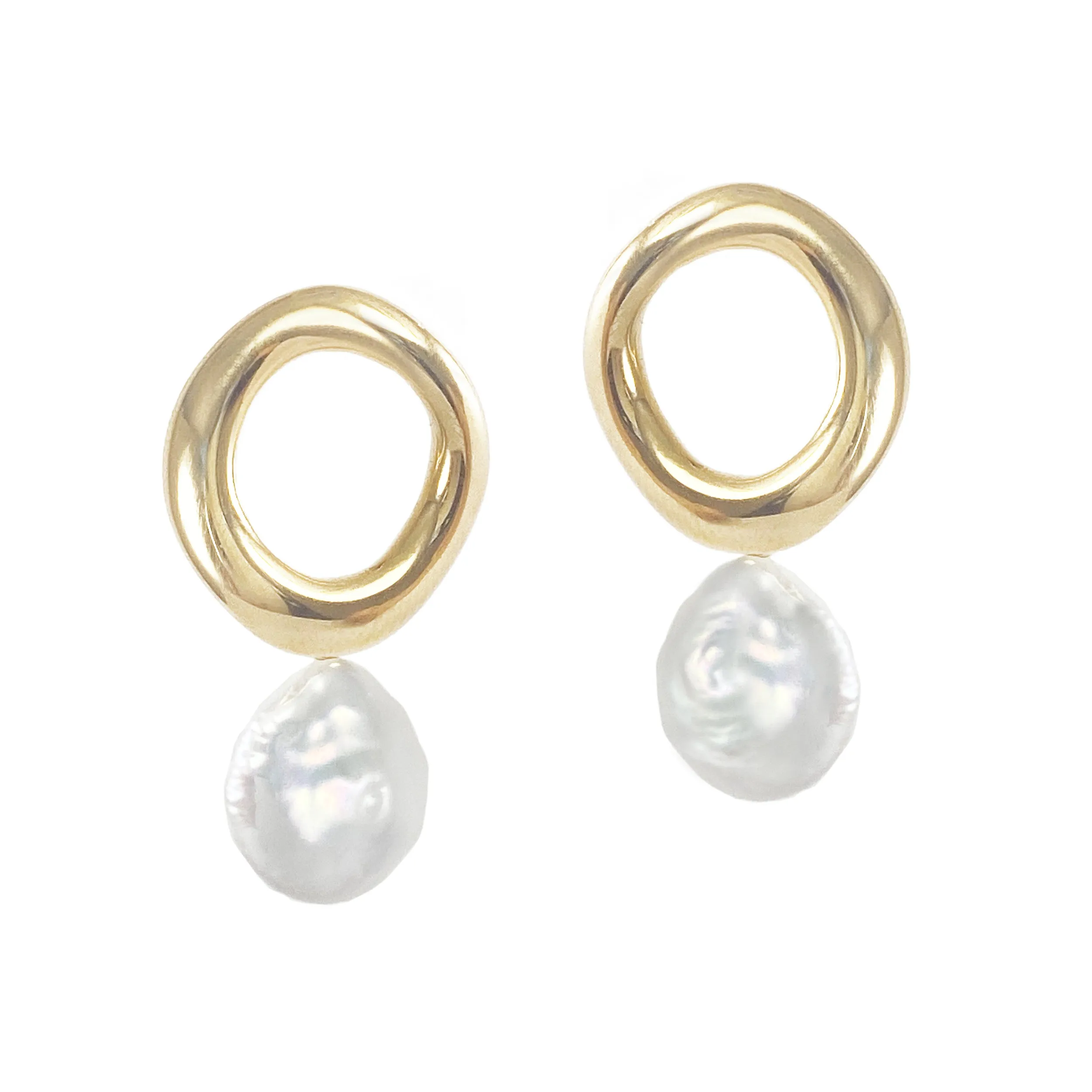 Cora Pearl Studs - Gold