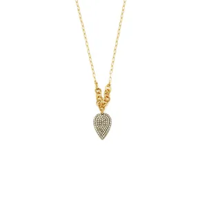 Dana Kellin Fine Upside Down Pave Diamond Teardrop Necklace