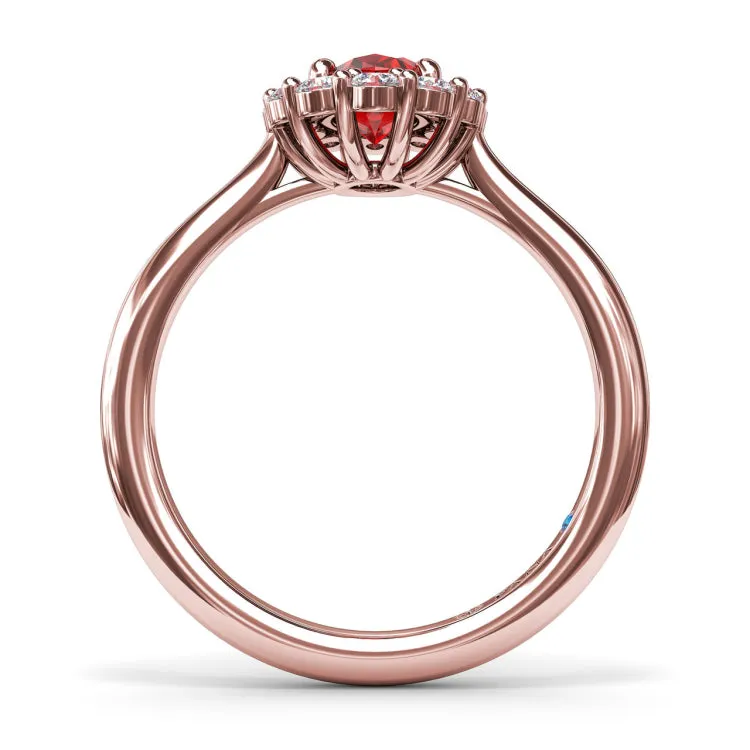 Dazzling Ruby and Diamond Ring