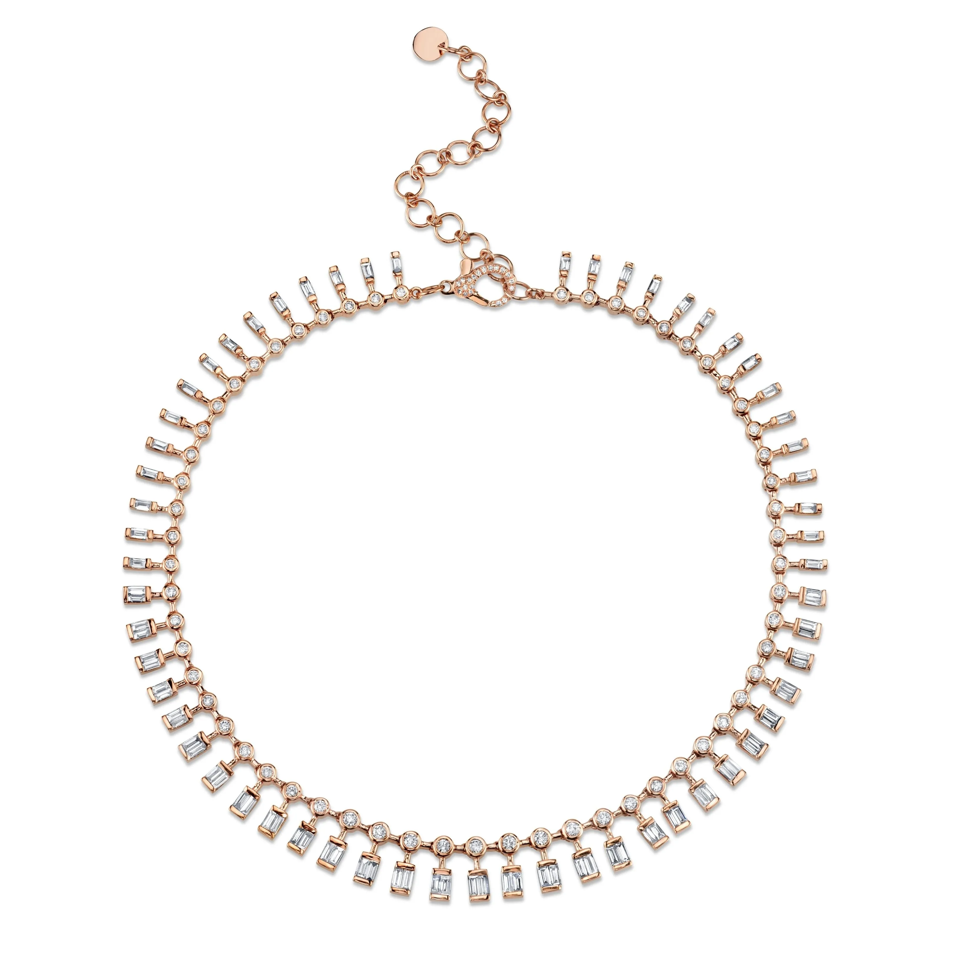 DIAMOND DOT-DASH CHOKER