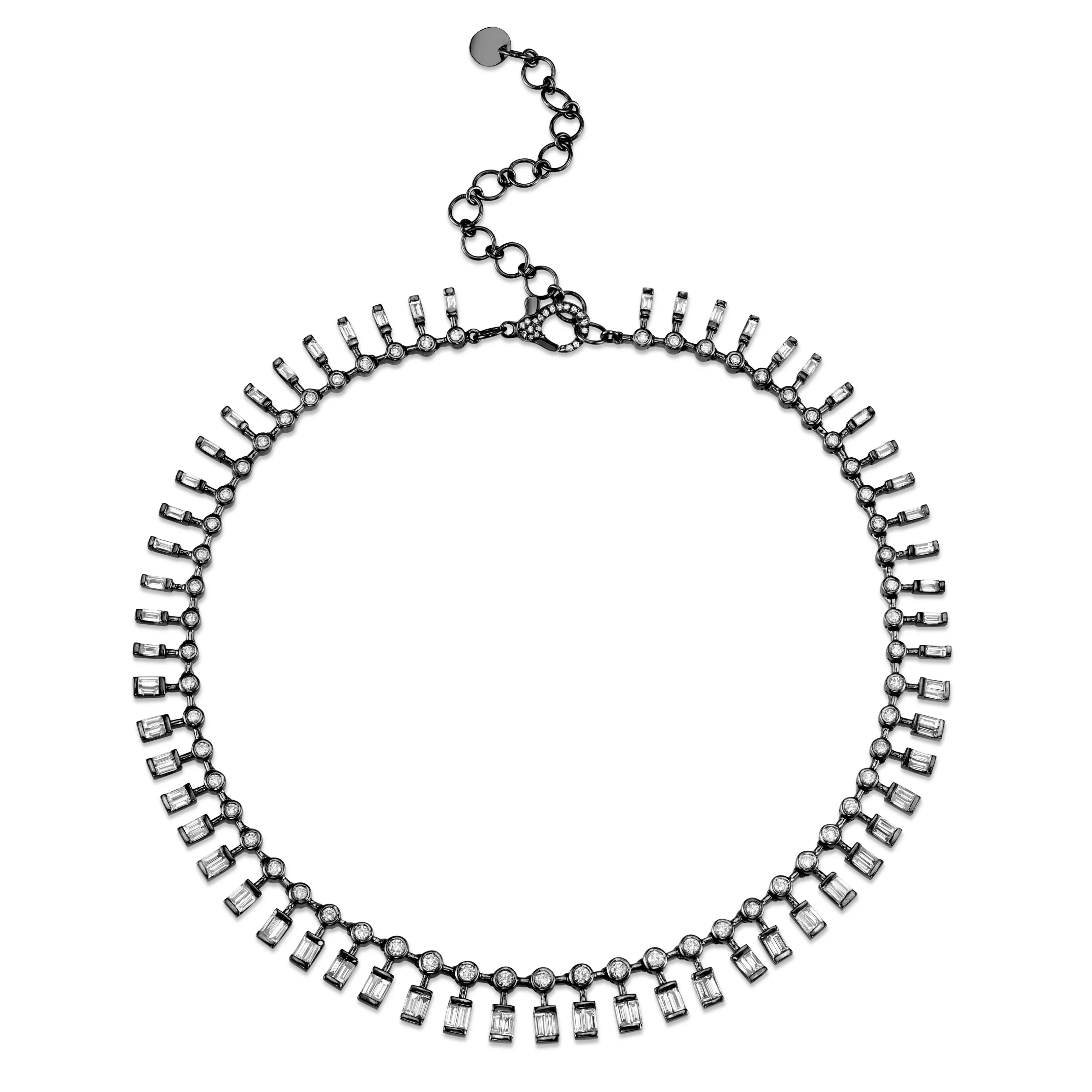 DIAMOND DOT-DASH CHOKER