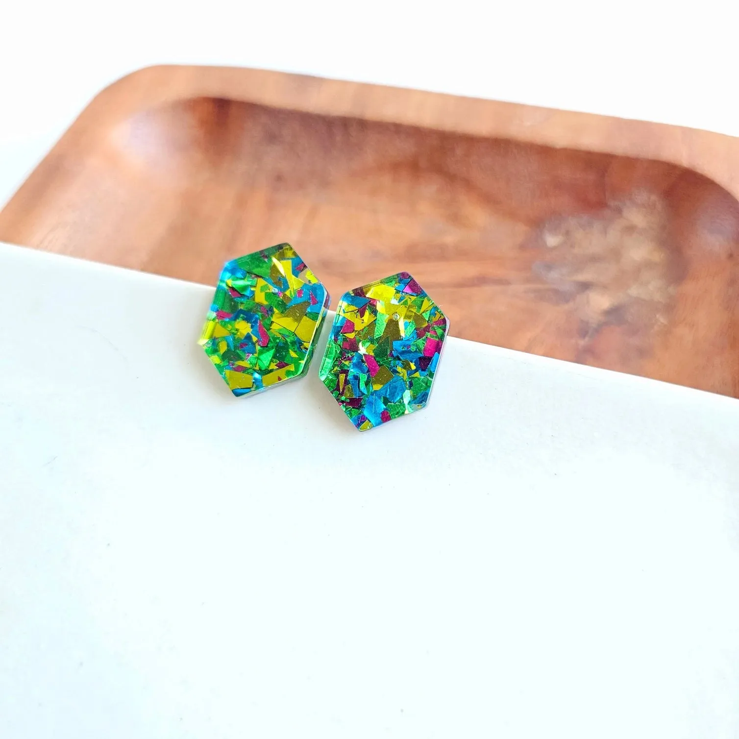 Emerald Sparkle Studs