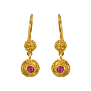 Empress Bertha Byzantine Gold Earrings