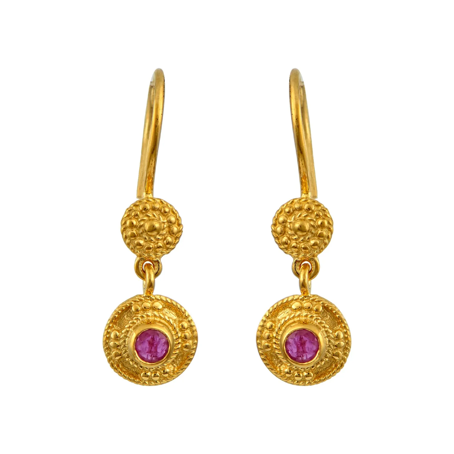 Empress Bertha Byzantine Gold Earrings