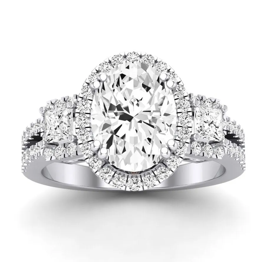 Erica - Oval Diamond Engagement Ring