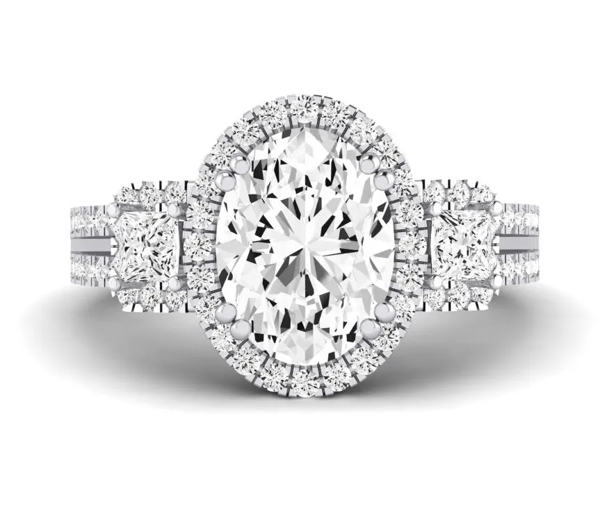 Erica - Oval Diamond Engagement Ring