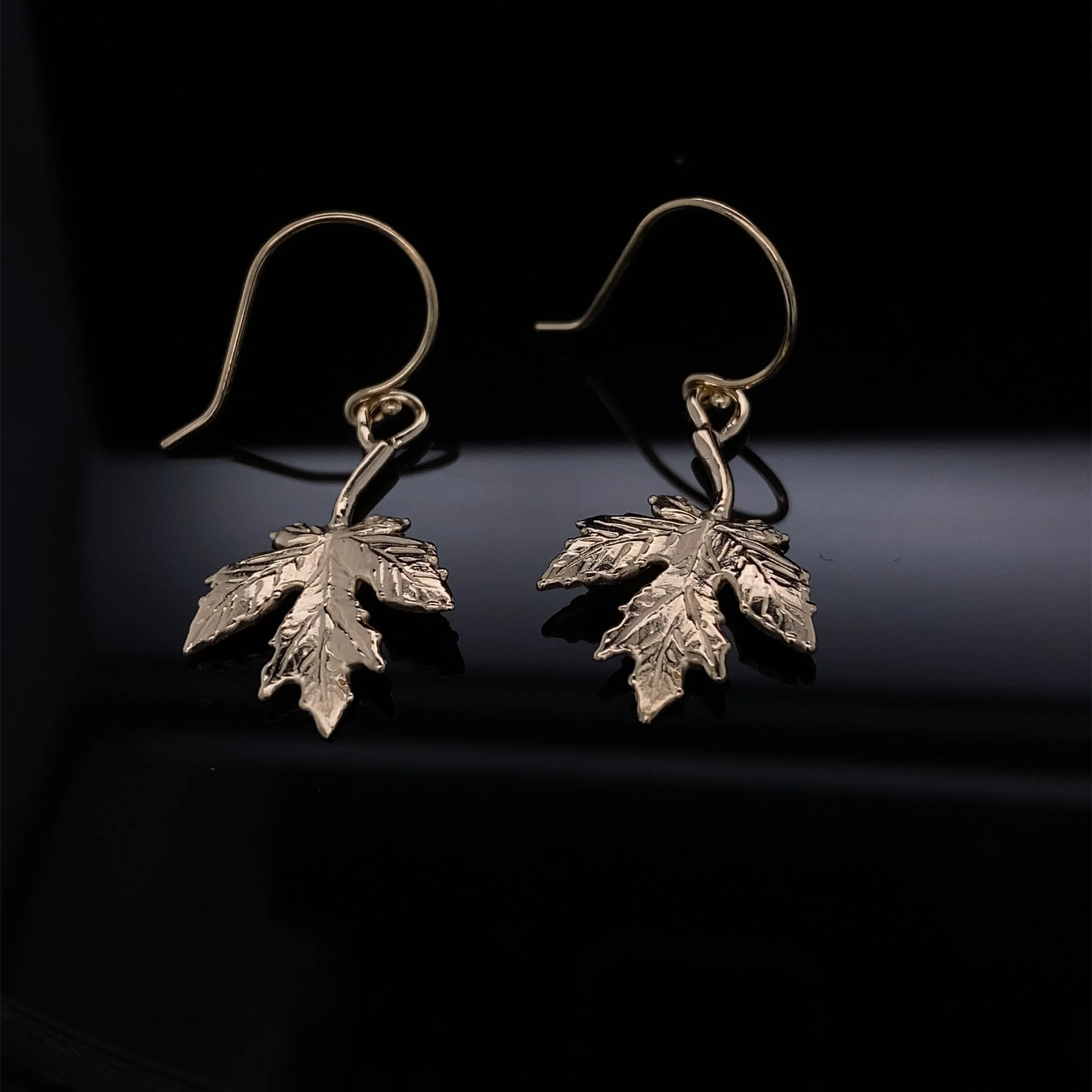 Falling For You Golden Leaves in 14k