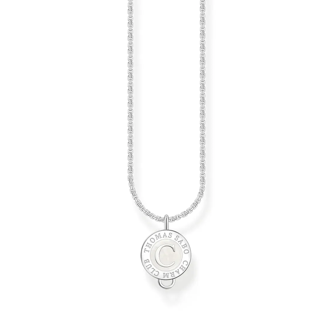 Fine Charmista Charm Necklace With Cold Enamel Silver