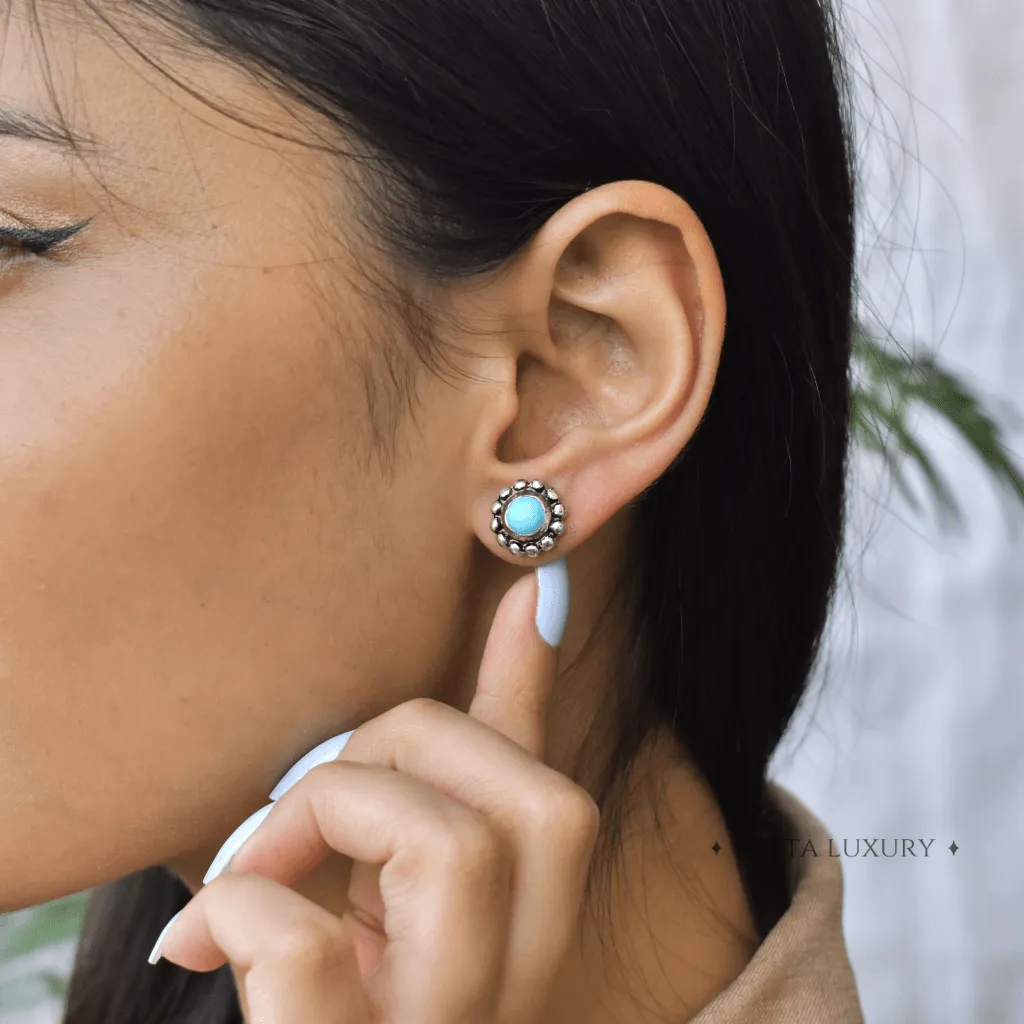 Flower Child - Turquoise Studs