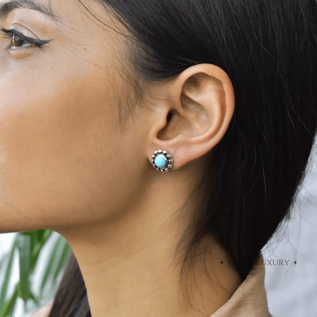 Flower Child - Turquoise Studs