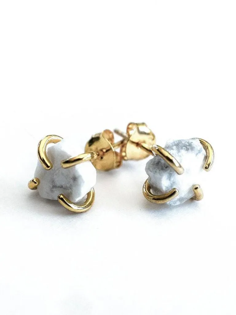 Gemstone Prong Studs