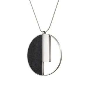 Georg Necklace Black Concrete