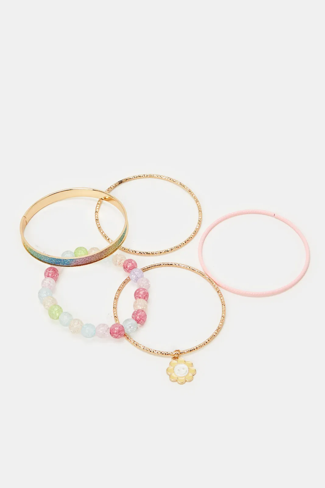 Girls Assorted Embellished Bracelet Set (Pack of 8)