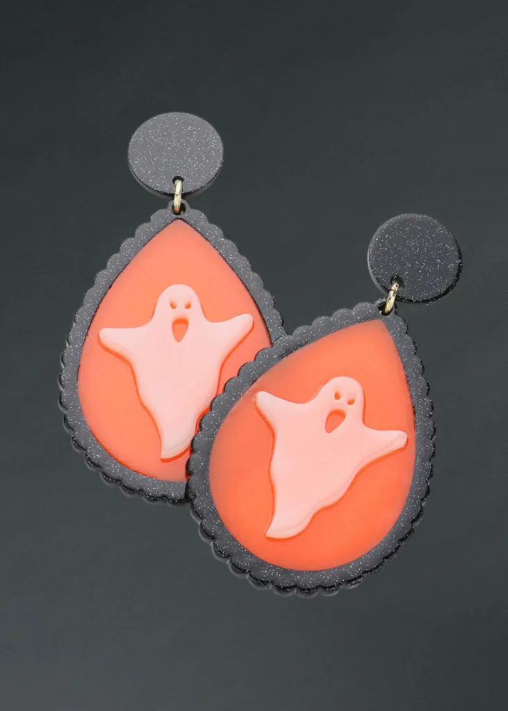 Glow in the Dark Ghost Dangle Earrings