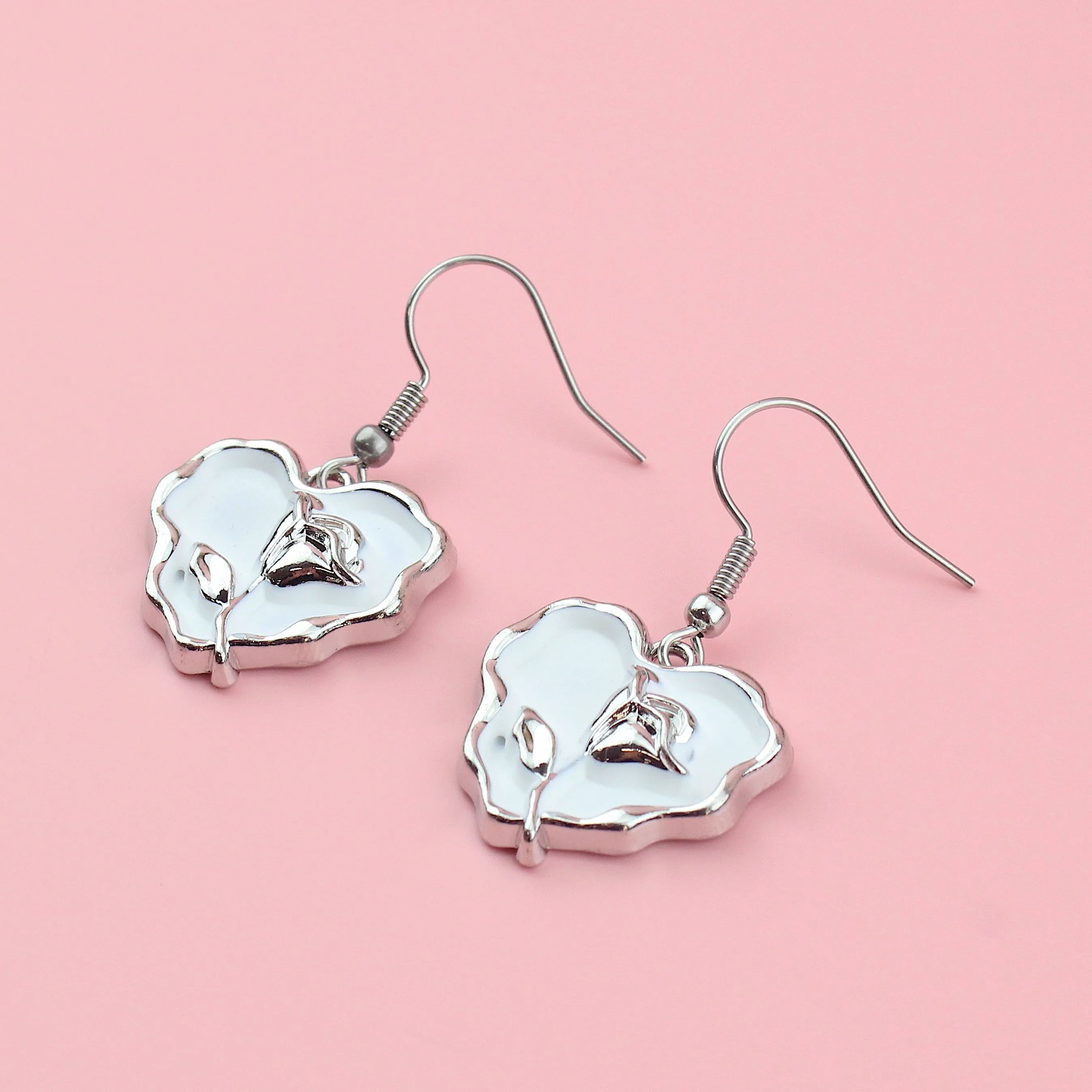 Glowing Romance Rose Earrings