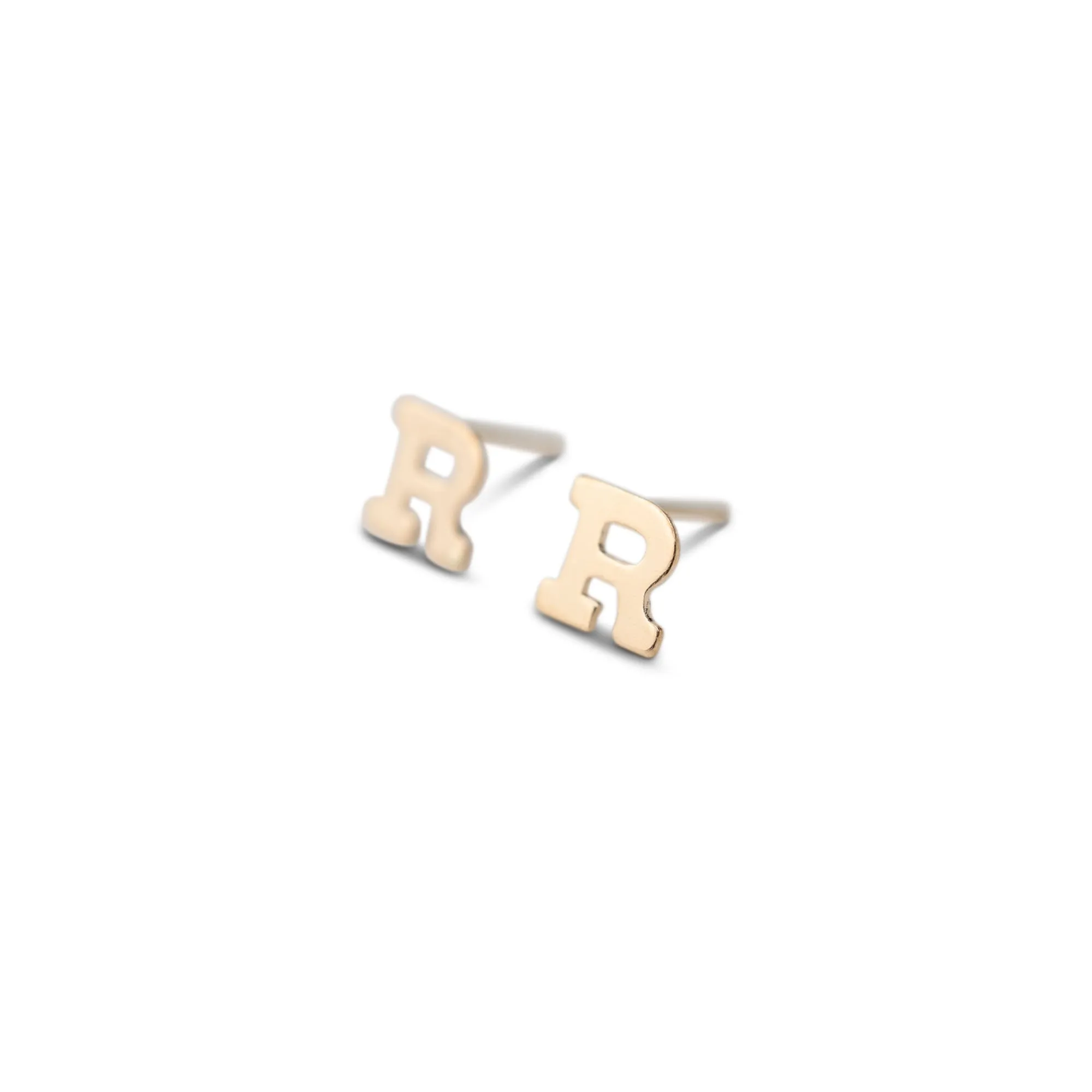 Gold Filled Alphabet Stud (Single)