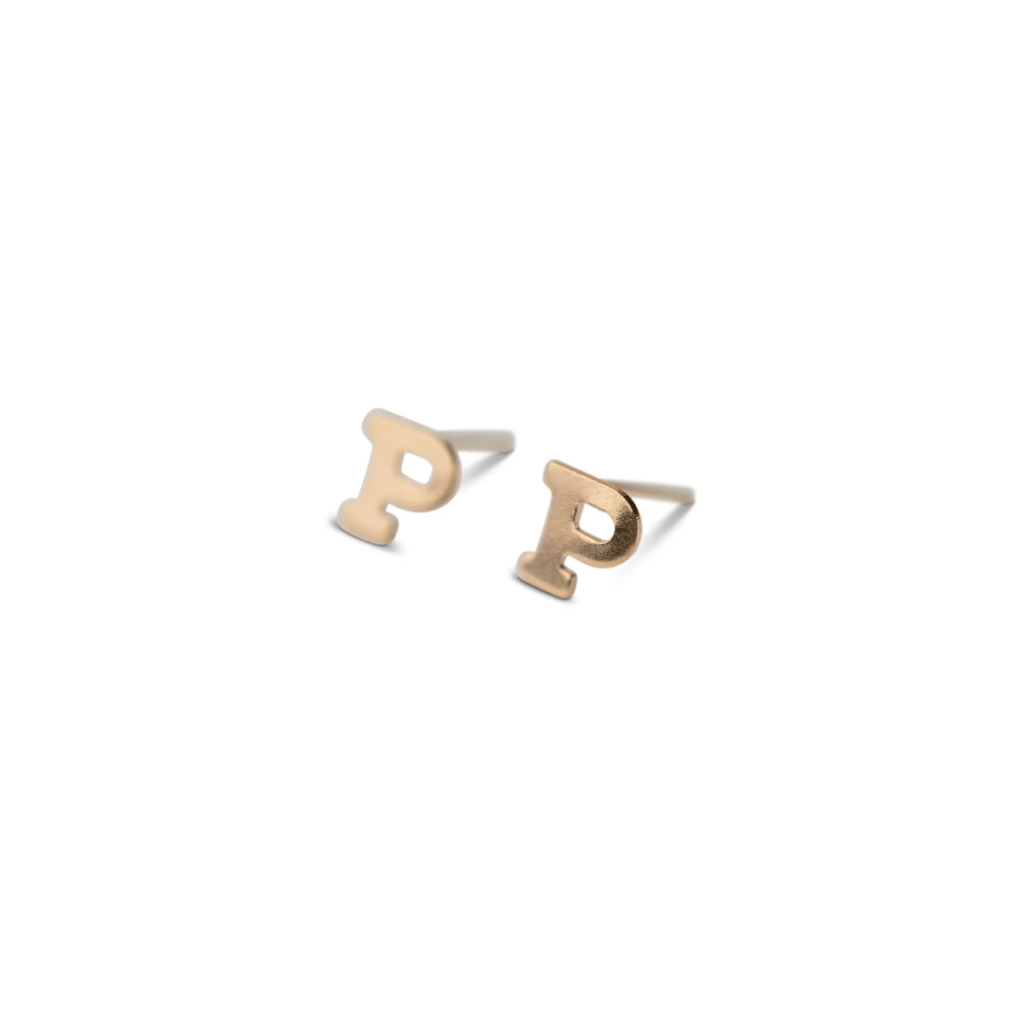 Gold Filled Alphabet Stud (Single)