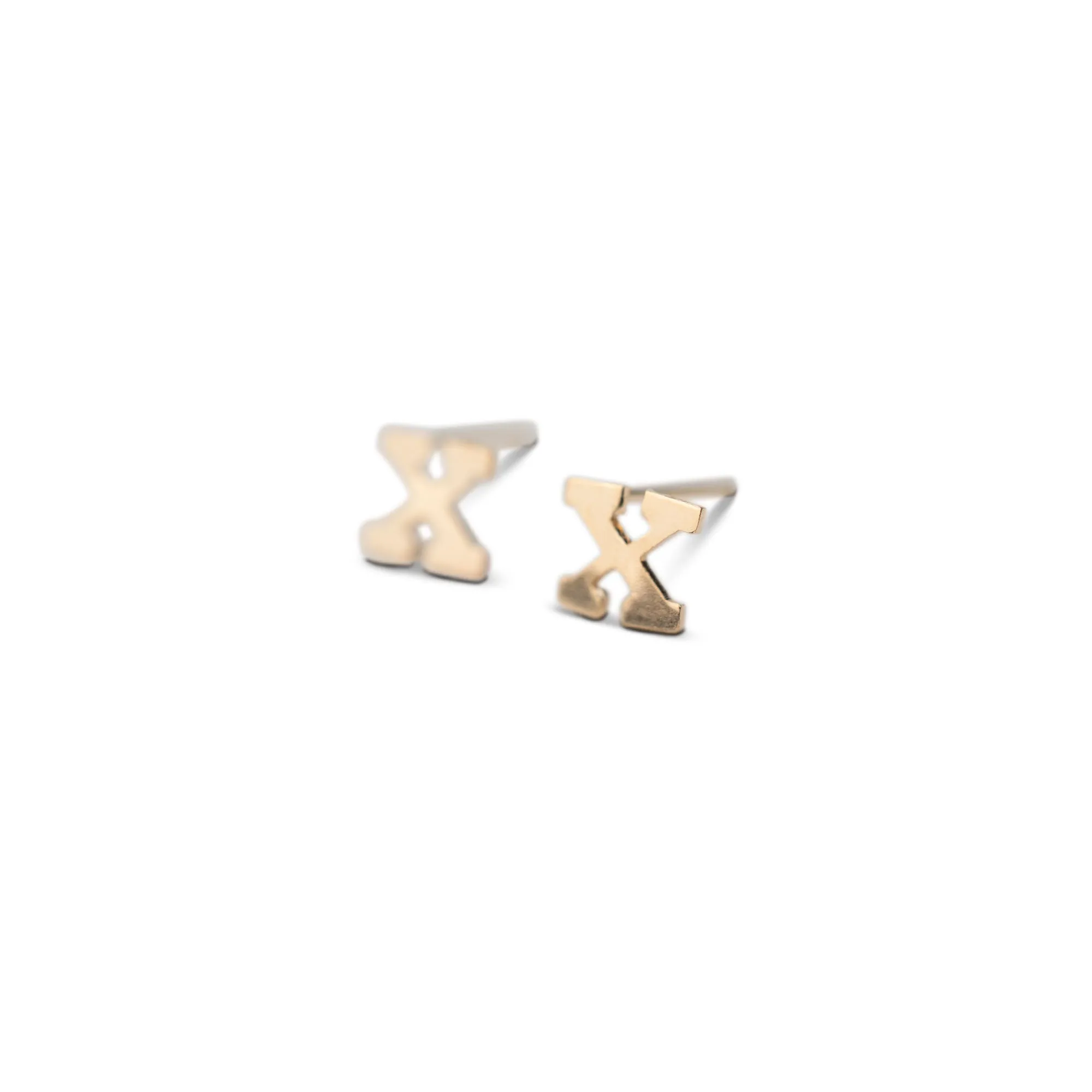 Gold Filled Alphabet Stud (Single)