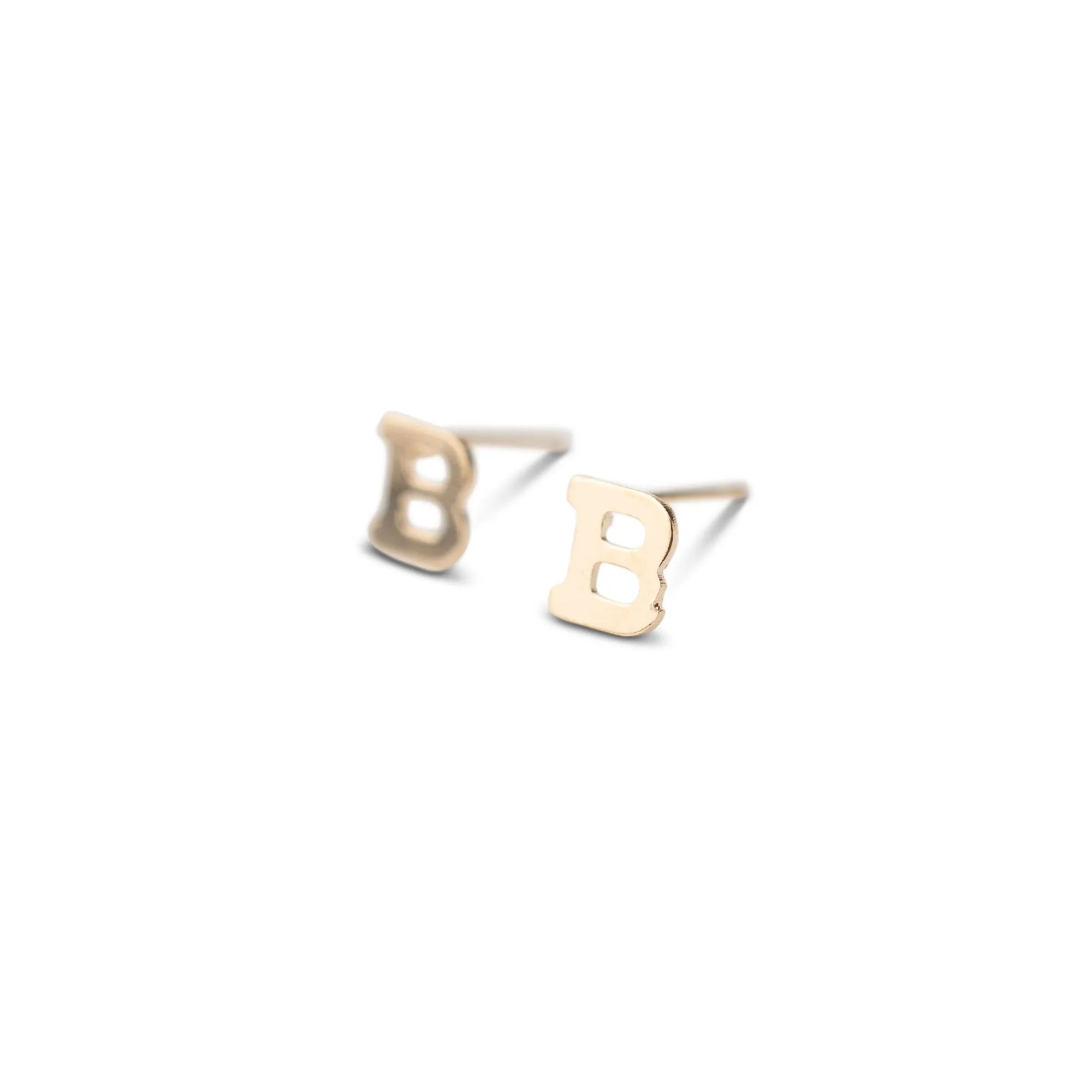 Gold Filled Alphabet Stud (Single)