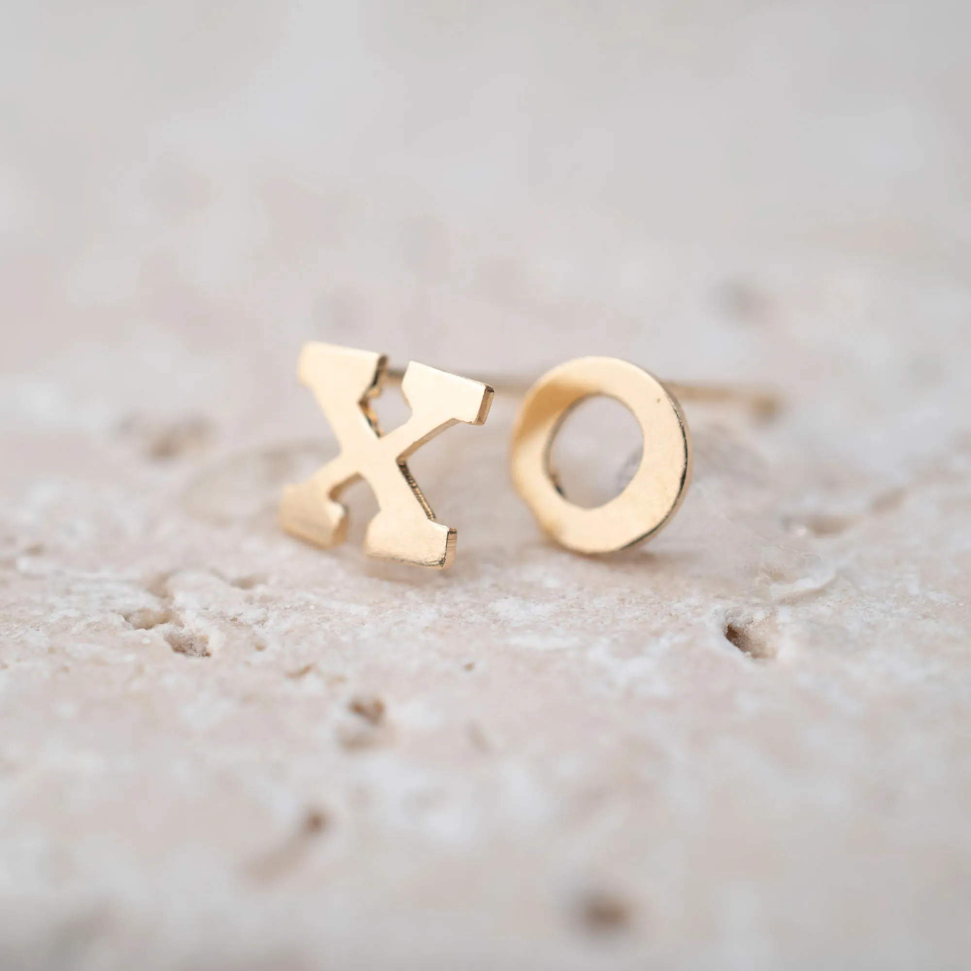 Gold Filled Alphabet Stud (Single)