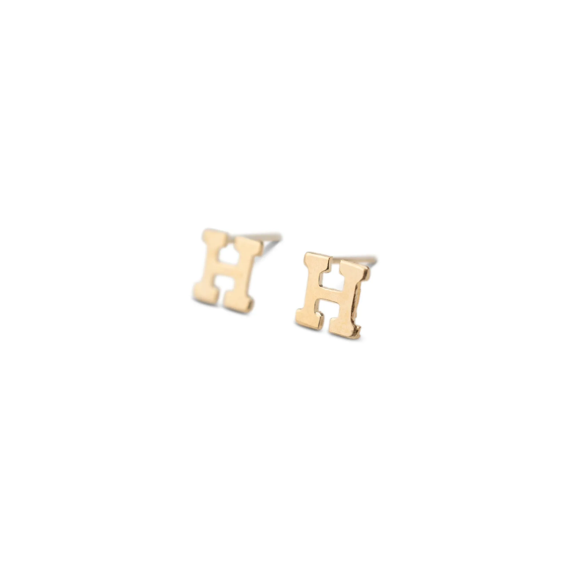 Gold Filled Alphabet Stud (Single)