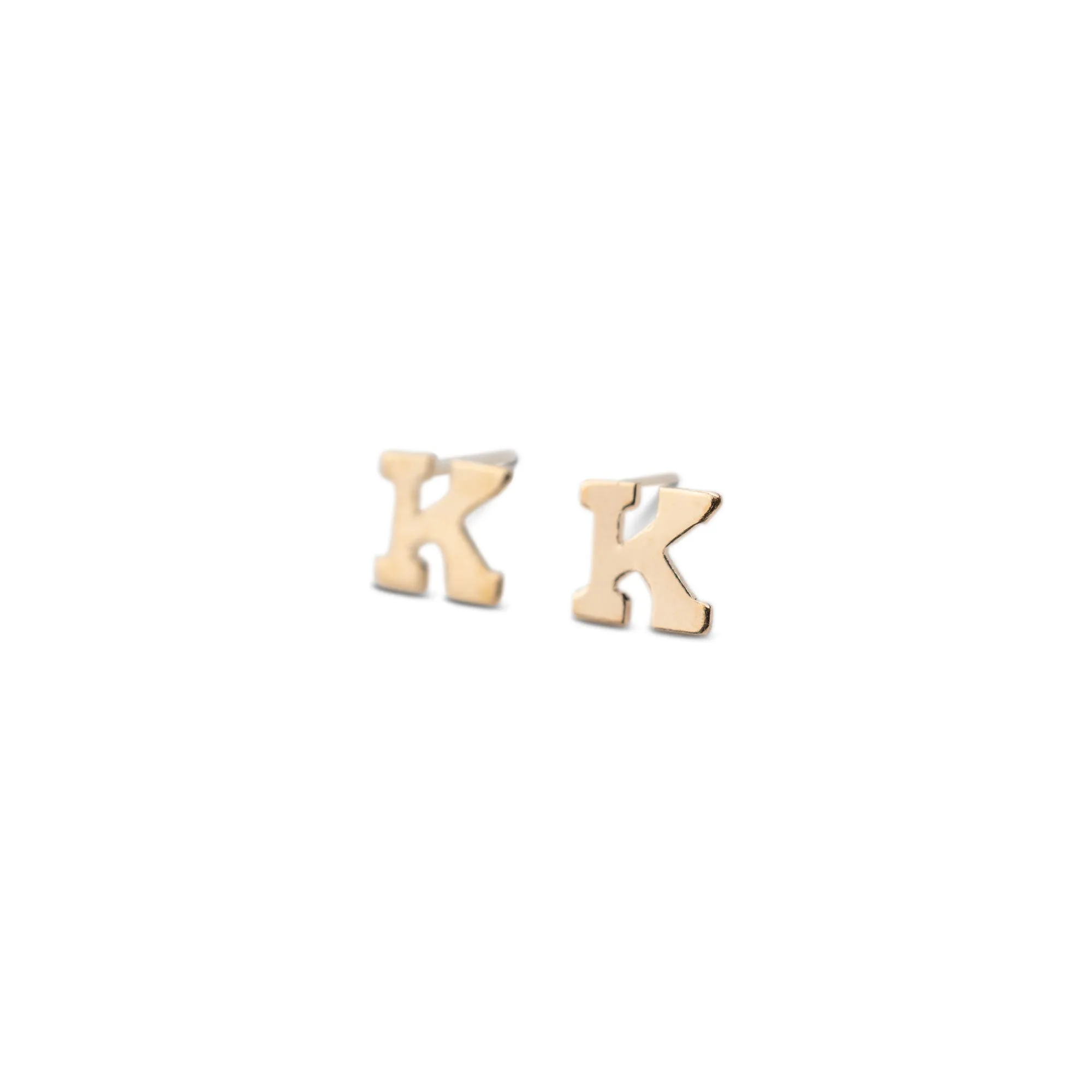 Gold Filled Alphabet Stud (Single)