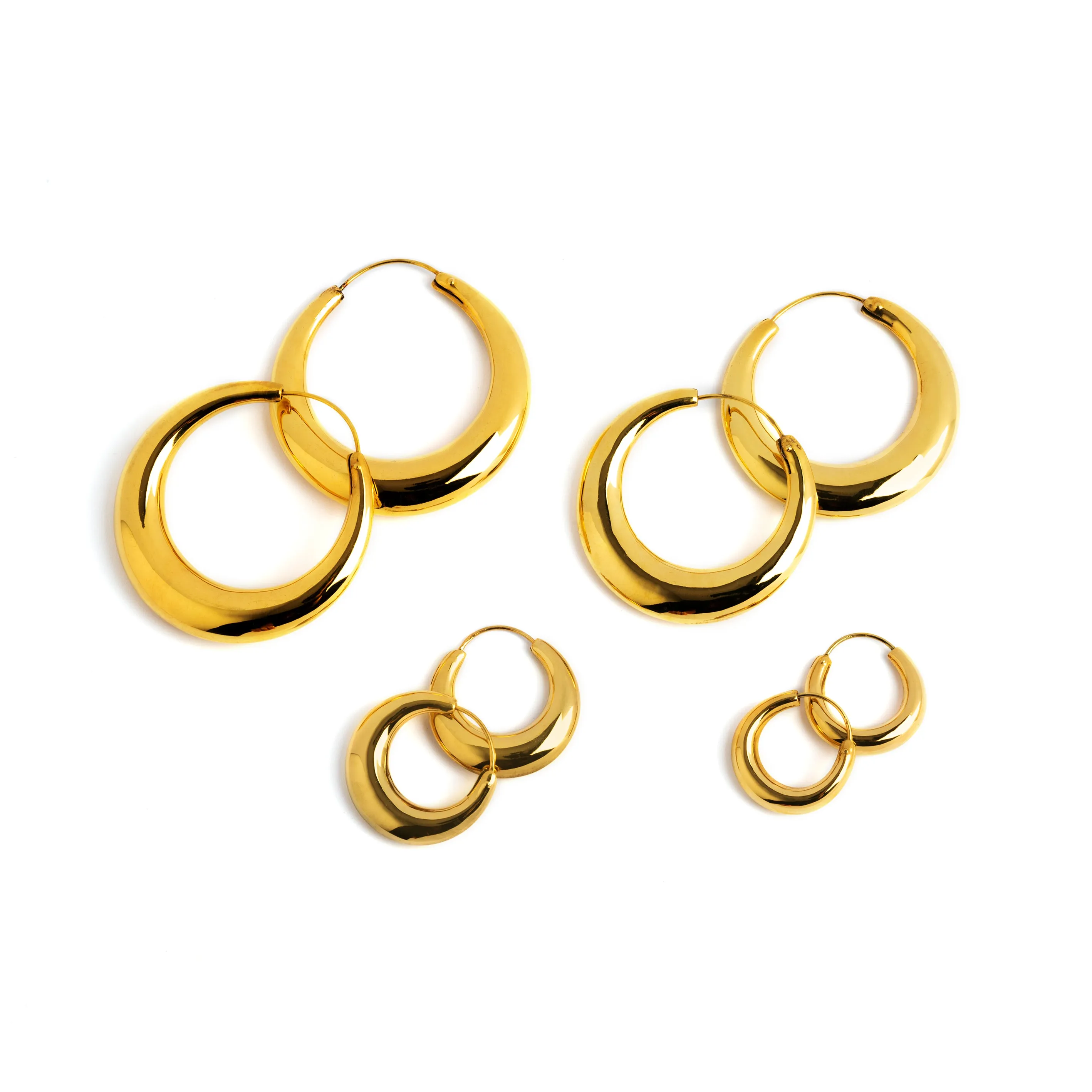 Golden Glow Hoop Earrings