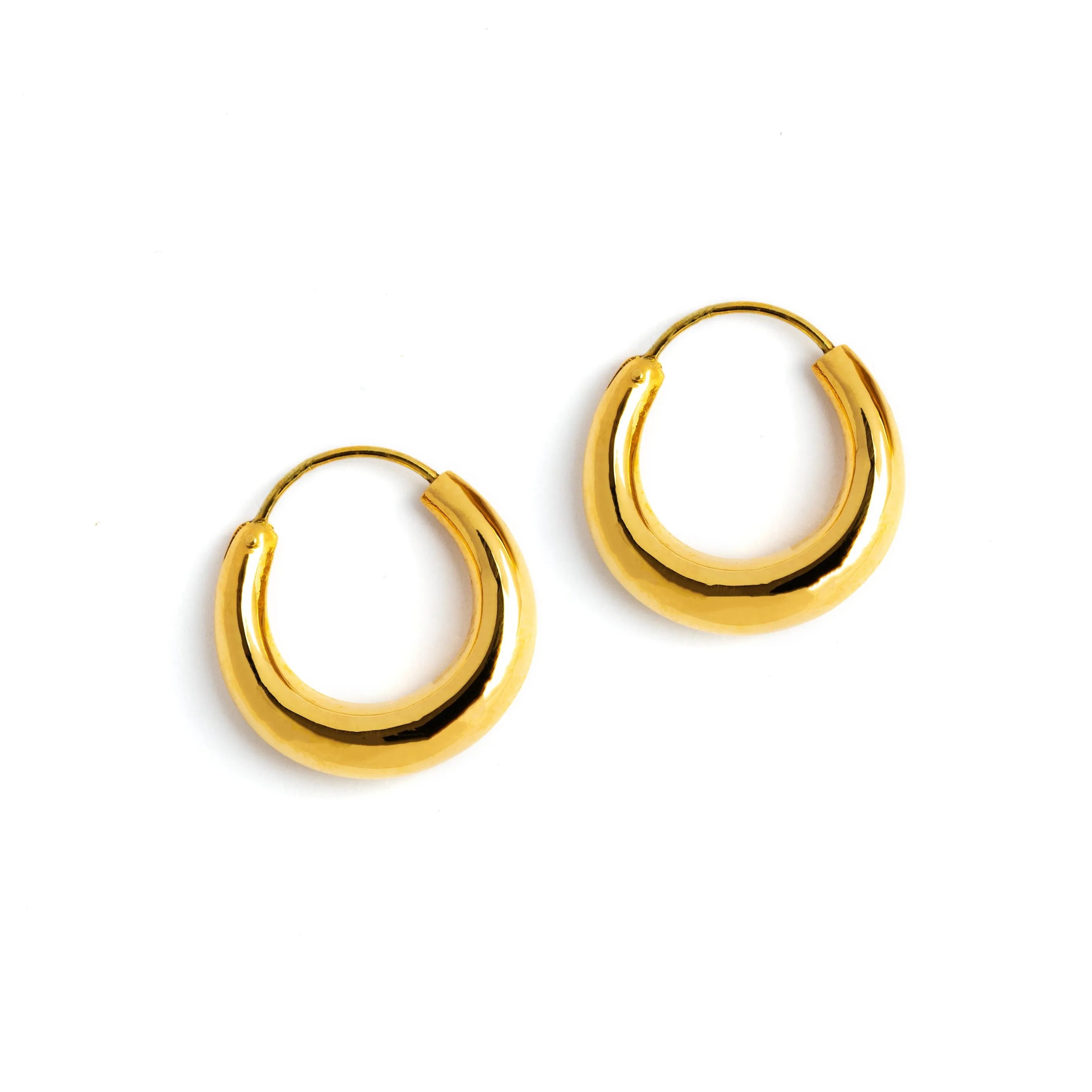 Golden Glow Hoop Earrings