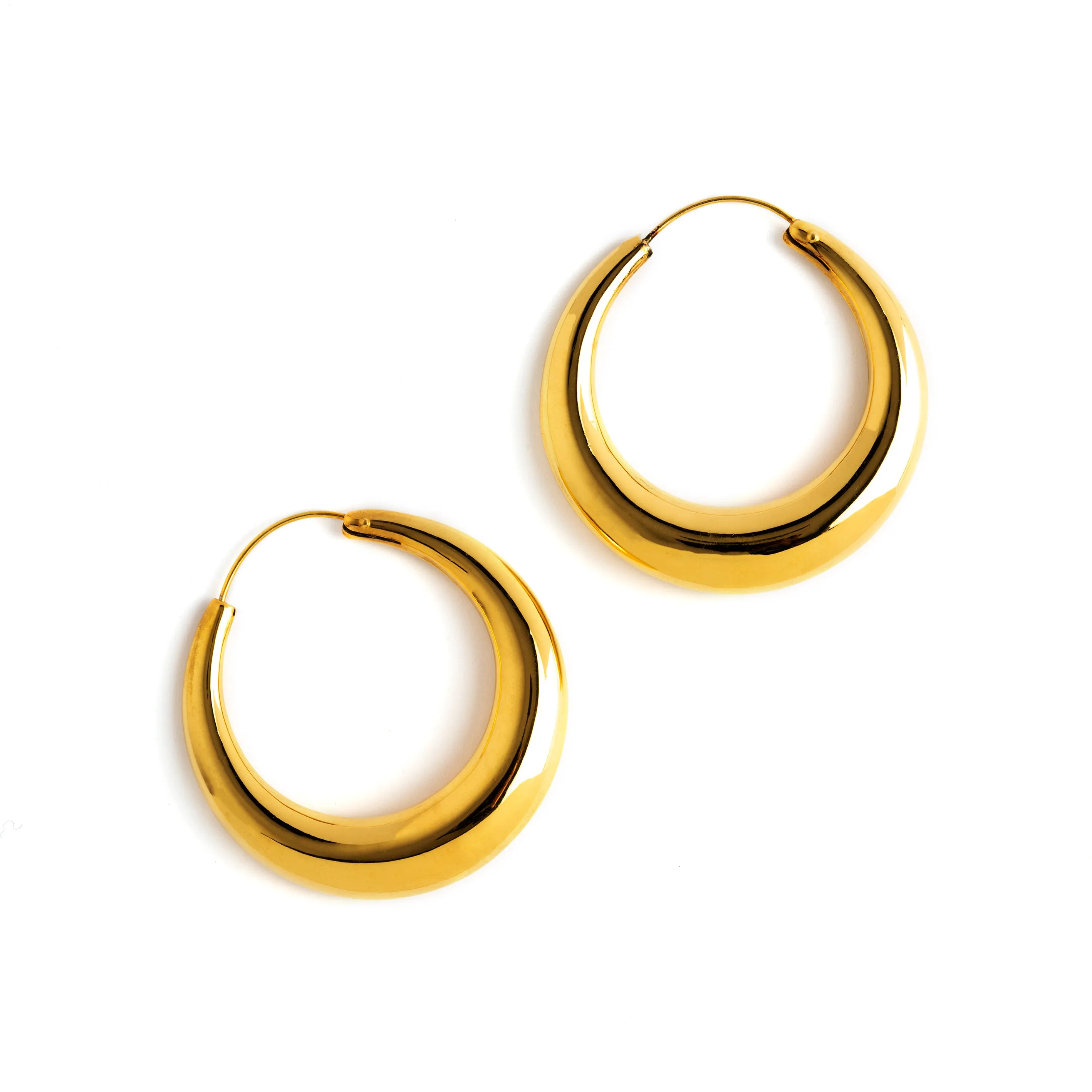 Golden Glow Hoop Earrings