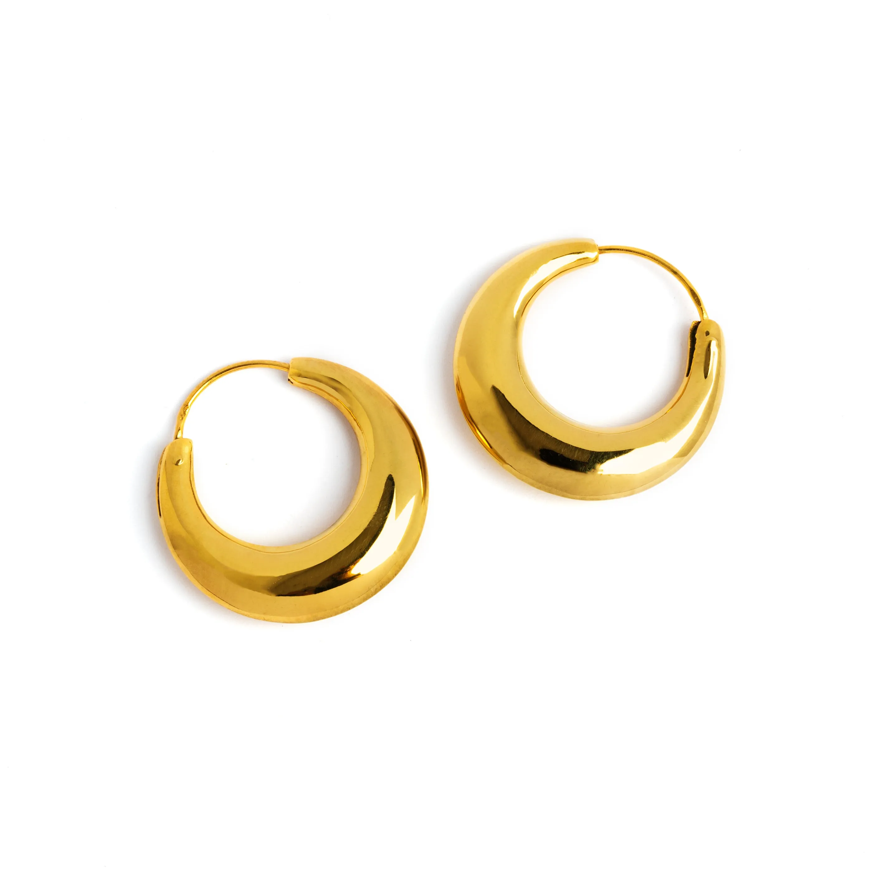 Golden Glow Hoop Earrings